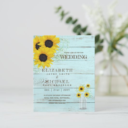 HAUSHALT Rustikale Sonnenblumen BabysAtemberaubend (Stehend Vorderseite)