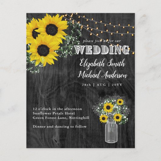 HAUSHALT Rustikale Sonnenblumen BabysAtemberaubend (Vorderseite)