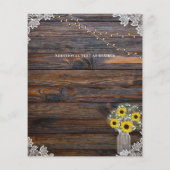 HAUSHALT Rustikale Sonnenblumen BabysAtemberaubend (Rückseite)