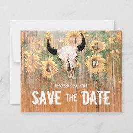 Haushalt Rustikale Sonnenblumen Bull Skull Save th