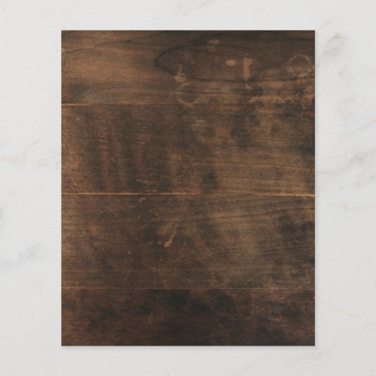 HAUSHALT Rustikale Sonnenblumen Einladung (Rückseite)