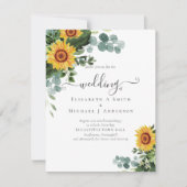 HAUSHALT Rustikale Sonnenblumen Eukalyptus-Blätter (Vorderseite)