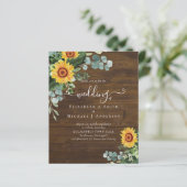 HAUSHALT Rustikale Sonnenblumen Eukalyptus-Blätter (Stehend Vorderseite)