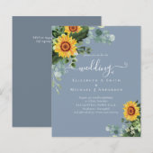 HAUSHALT Rustikale Sonnenblumen Eukalyptus-Blätter (Vorne/Hinten)