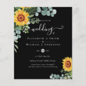 HAUSHALT Rustikale Sonnenblumen Eukalyptus-Blätter (Vorderseite)