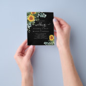 HAUSHALT Rustikale Sonnenblumen Eukalyptus-Blätter Flyer (Gruppe)