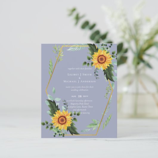 HAUSHALT Rustikale Sonnenblumen Grüne Blätter Hoch (Stehend Vorderseite)