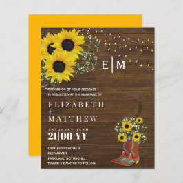 HAUSHALT Rustikale Sonnenblumen Gypsophila Hochzei