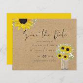 HAUSHALT Rustikale Sonnenblumen Hochzeitstag Rett (Vorne/Hinten)