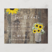 HAUSHALT Rustikale Sonnenblumen Hochzeitstag Rett (Vorderseite)