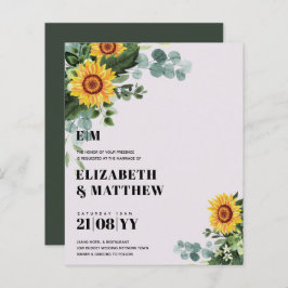 HAUSHALT Rustikale Sonnenblumen Moderne Hochzeit v