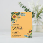 HAUSHALT Rustikale Sonnenblumen Moderne Hochzeit v (Stehend Vorderseite)