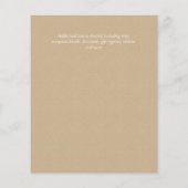 HAUSHALT Rustikale Sonnenblumen Moderne Hochzeit v Flyer (Hinten)