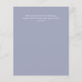 HAUSHALT Rustikale Sonnenblumen Moderne Hochzeit v Flyer (Hinten)