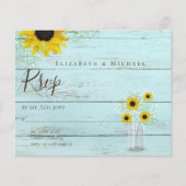 HAUSHALT Rustikale Sonnenblumen UAWG Hochzeit (Vorderseite)