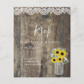 HAUSHALT Rustikale Sonnenblumen UAWG Hochzeit (Vorderseite)