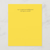 HAUSHALT Rustikale Sonnenblumenzeremonie Einladung (Rückseite)