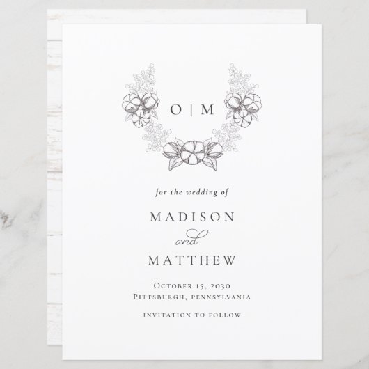 Haushalt Rustikale Südwolle Save the Date (Vorne/Hinten)