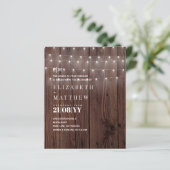 HAUSHALT Rustikale Waldlichter Einladungen für Hoc (Stehend Vorderseite)