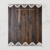 HAUSHALT Rustikale Waldlichter Einladungen für Hoc (Rückseite)