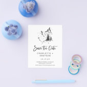 Haushalt Rustikale Wildnis Save the Date Einladung Flyer (Einzeln)