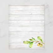 Haushalt Rustikale Woodland Tiere Kinderdusche (Rückseite)