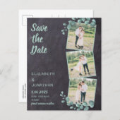 Haushalt Rustikaler Eukalyptus 3 Foto Save the Dat (Vorne/Hinten)