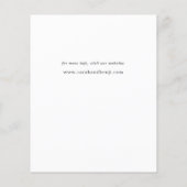 Haushalt Rustikaler Eukalyptus Save the Date (Rückseite)