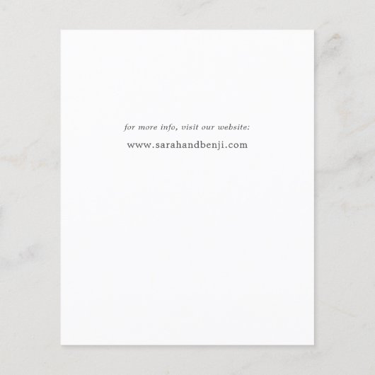 Haushalt Rustikaler Eukalyptus Save the Date (Rückseite)