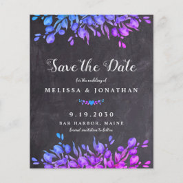 Haushalt Rustikaler Eukalyptus Save the Date Postk
