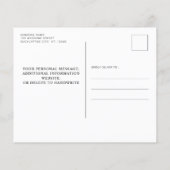 Haushalt Rustikaler Eukalyptus Save the Date Postk (Rückseite)