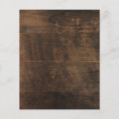 HAUSHALT Rustikaler Fall Sonnenblumen Einladung Ho (Rückseite)