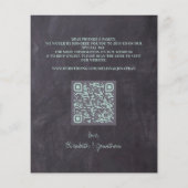 Haushalt Rustikaler Foto Grünpflanzen QR-Kodex Sav (Rückseite)