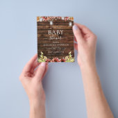 Haushalt Rustikaler Holz Herbst Sonnenblumen Baby Flyer (Gruppe)