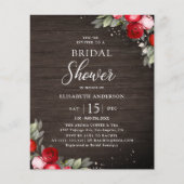 Haushalt Rustikaler Holzofen-Brautparty-Flyer (Vorderseite)