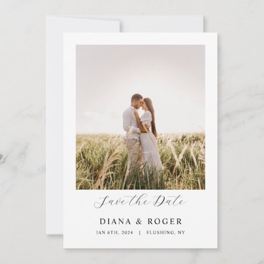 Haushalt Rustikaler Lavendel Save The Date (Vorderseite)