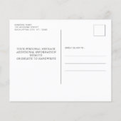 Haushalt Rustikaler Wald Eukalyptus Save the Date (Rückseite)