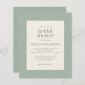 Haushalt Rustikales botanisches Brautparty (Vorne/Hinten)