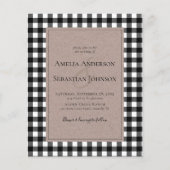 HAUSHALT Rustikales Buffalo Karierte Einladung Hoc (Vorderseite)