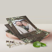 HAUSHALT Rustikales Eukalyptus-Foto aus Holz Save Flyer