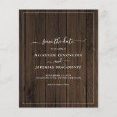 HAUSHALT Rustikales Eukalyptus-Foto aus Holz Save  Flyer (Hinten)