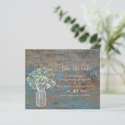 HAUSHALT Rustikales Holz Gypsophila Speichern Sie  (Stehend Vorderseite)