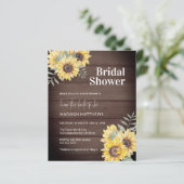 Haushalt Rustikales Holz Sonnenblumen Brautparty (Stehend Vorderseite)