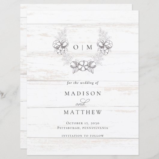 Haushalt Rustikales Holz Südliche Baumwolle Save t (Vorne/Hinten)