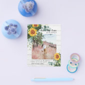 HAUSHALT RUSTISCH Save the Date Rustikale Sonnenbl Flyer (Einzeln)