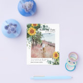 HAUSHALT RUSTISCH Save the Date Rustikale Sonnenbl Flyer (Einzeln)