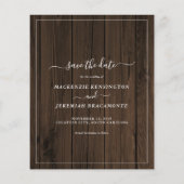 Haushalt Rustisches Eukalyptus-Foto Save the Date (Rückseite)