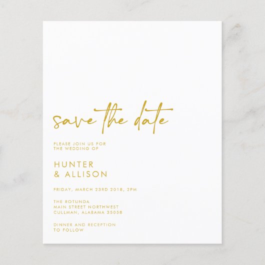 HAUSHALT Save the Date Einladung Flyer (Vorne)
