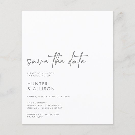 HAUSHALT Save the Date Einladung Flyer (Vorne)