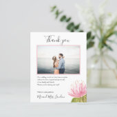 HAUSHALT Schönes rosa grüne Blume Foto vielen Dank (Stehend Vorderseite)